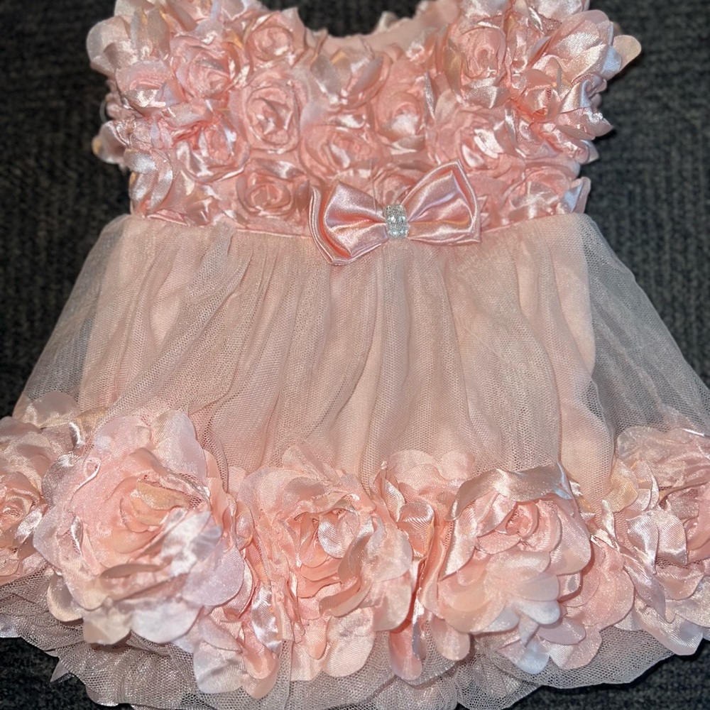 Nannette Pink Formal Dress with Ruffled Details